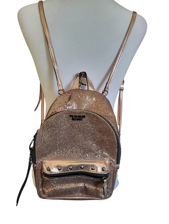 Victoria's Secret Handbags - Victoria's Secret Sparkling Rose Gold Backpack Purse